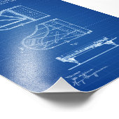 Steinway Piano Patent - Patentschrift Fotodruck (Ecke)