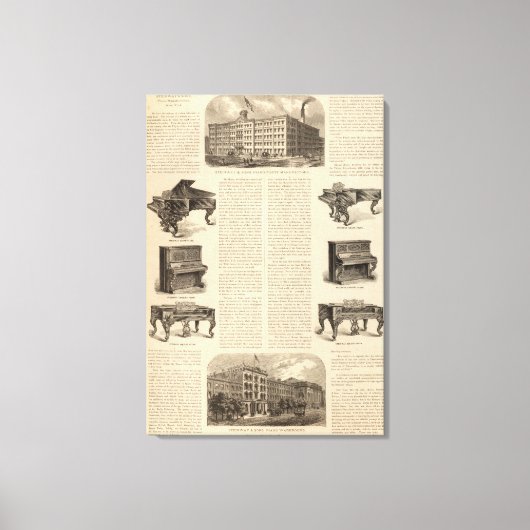 Steinway und Sons, Piano-Hersteller Leinwanddruck (Vorderseite)