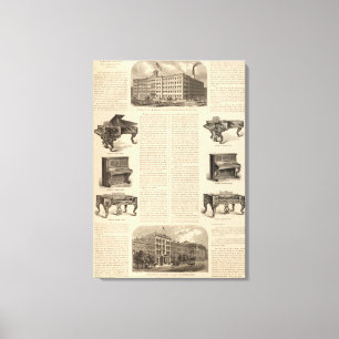 Steinway und Sons, Piano-Hersteller Leinwanddruck