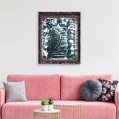 Steinweg Leinwanddruck (Insitu (Wohnzimmer))