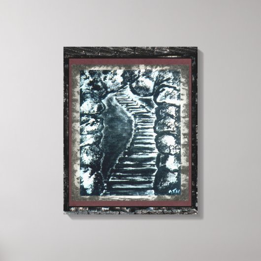 Steinweg Leinwanddruck (Vorderseite)