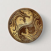 SteinYin Yang Drachen Button (Vorderseite)