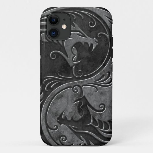 SteinYin Yang Drachen Case-Mate iPhone Hülle (Rückseite)