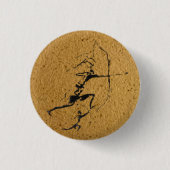 Steinzeitbogenschützen Button (Vorderseite)