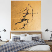 Steinzeitbogenschützen Leinwanddruck (Insitu (Schlafzimmer))