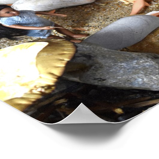 Steinzeitschule. Poster (Ecke)