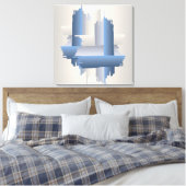Steinziegelstadt Leinwanddruck (Insitu (Schlafzimmer))