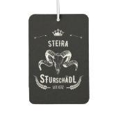 Steira Sturschädl mit Herz Steiermark Österreich Autolufterfrischer (Vorderseite)