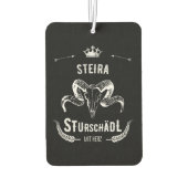 Steira Sturschädl mit Herz Steiermark Österreich Autolufterfrischer (Rückseite)