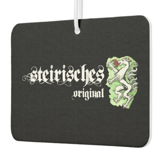 Steirisches Original Aquarell Steiermark Wappen Autolufterfrischer (Links)