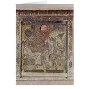 Stela, das Aten gibt das Leben darstellt und