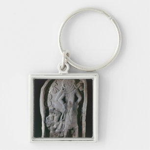Stela, das einen Ballspieler, von Guatemala Schlüsselanhänger