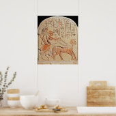 Stela depicting a scribe driving a chariot poster (Küche)