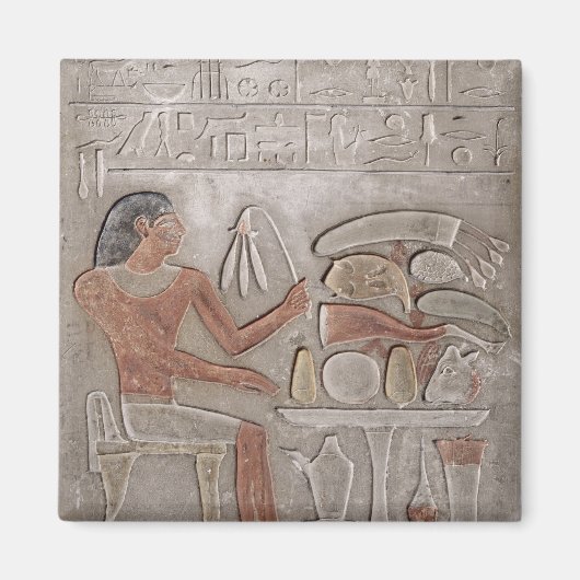 Stela, die die Verstorbenen darstellen Magnet (Vorne)