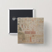 Stela von Prinzessin Nefertiabet Button (Vorne & Hinten)