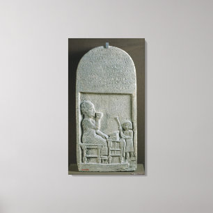 Stela von Si'gabbor, Priester des Mondgottes Leinwanddruck