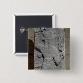 Stela von Teshub, syrischer Sturmgott Button (Vorne & Hinten)