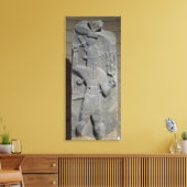 Stela von Teshub, syrischer Sturmgott Leinwanddruck (Insitu (Wohnzimmer))