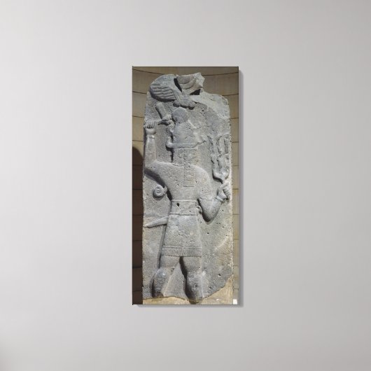 Stela von Teshub, syrischer Sturmgott Leinwanddruck (Vorderseite)