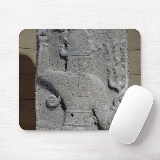 Stela von Teshub, syrischer Sturmgott Mousepad (Mit Mouse)