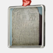 Stela, welches die Beerdigung der API gedenkt Silbernes Ornament (Links)