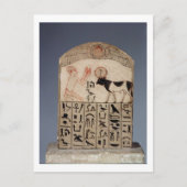 Stela zum Apis-Stier (bemalt Kalkstein) Postkarte (Vorderseite)