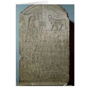 Stela zum Gedenken an die Beerdigung der Apis
