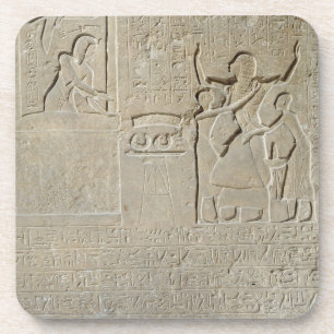 Stele der Halsketten, Hormin, welches das Gold Getränkeuntersetzer