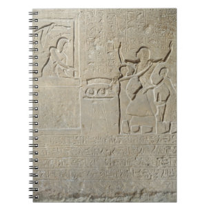Stele der Halsketten, Hormin, welches das Gold Notizblock
