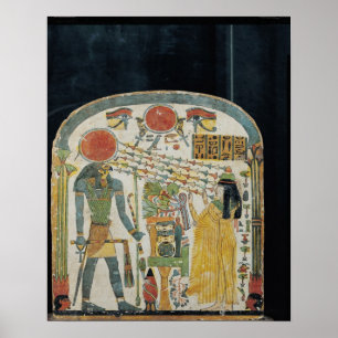 Stele der Lady Taperet vor Re-Horakhty Poster