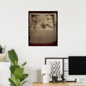 Stele des Müllers Marcus Careius Asisa Poster (Heimbüro)