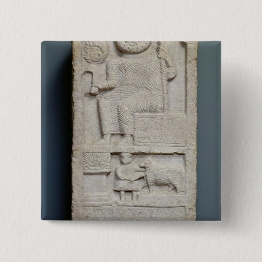Stele eingeweiht Saturn, von EL-Ayaida Button (Vorderseite)