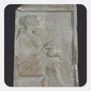 Stele von Philis, Tochter von Cleomenes Quadratischer Aufkleber