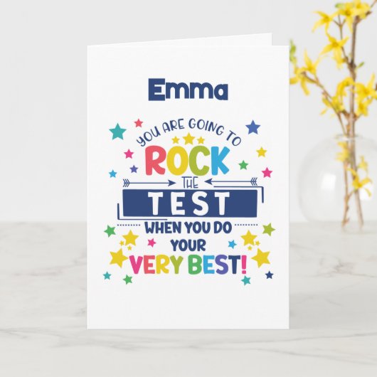 Stell deinen Test ab - STATS Karte (Gelbe Blume)