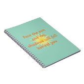 Stell dich der Sonne Notizblock (Rechte Seite)