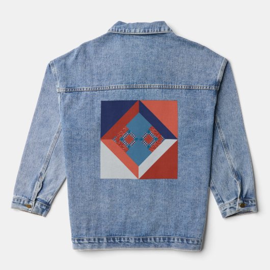 Stell dich heraus, Bleibe stylische Denim Jacket Jeansjacke (Rückseite)