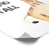 Stell dich hoch! Giraffe. Poster (Ecke)