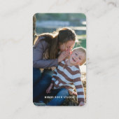 Stell dich im Stil heraus! Moderne Minimalistische Visitenkarte (Rückseite)