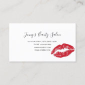 Stell dich in der Beauty-Industrie auf: Makeup Visitenkarte (Rückseite)