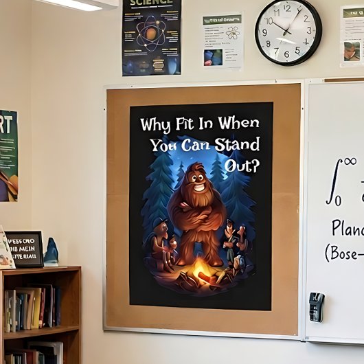 Stell dich vor Sasquatsche Kinder! Poster
