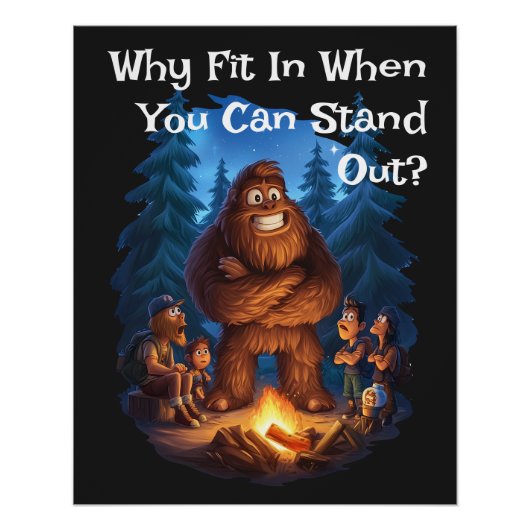 Stell dich vor Sasquatsche Kinder! Poster (Vorderseite)