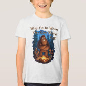 Stell dich vor Sasquatsche Kinder! Tri-Blend Shirt (Vorderseite)