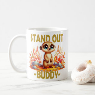 Stell dich weg, Kumpel. Niedliche Suricate Meerkat Kaffeetasse