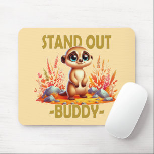 Stell dich weg, Kumpel. Niedliche Suricate Meerkat Mousepad