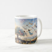 Stell dir den Frieden Garten Träumelandschaft Fant Kaffeetasse (VorderseiteRechts)
