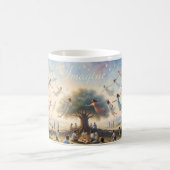 Stell dir den Frieden Garten Träumelandschaft Fant Kaffeetasse (Mittel)