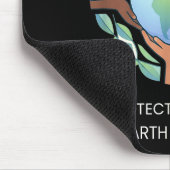 Stell dir die Menschen vor, die das Leben in Fried Mousepad (Ecke)