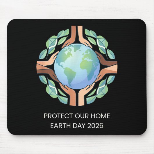 Stell dir die Menschen vor, die das Leben in Fried Mousepad (Vorne)