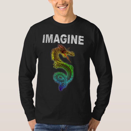 Stell dir Fantasy-Drachen-Stil vor  Großartig für  T-Shirt (Vorderseite)