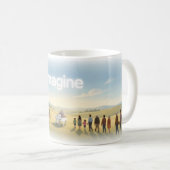 Stell dir Hoffnung und Einigkeit Poster vor Kaffeetasse (VorderseiteRechts)